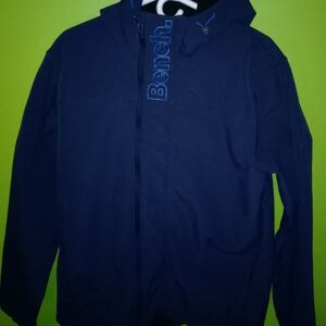 Bench Double Zipper Blue Hoodie Jacket - Fleece Linned
